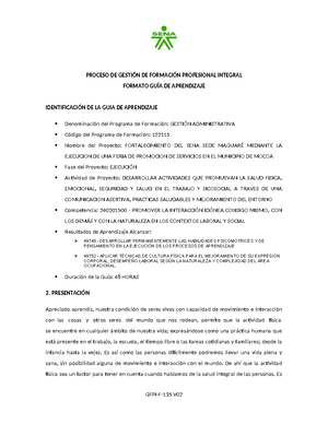 Proyectodevida Servicio Nacional De Aprendizaje Sena Centro Agroindustrial Del Meta