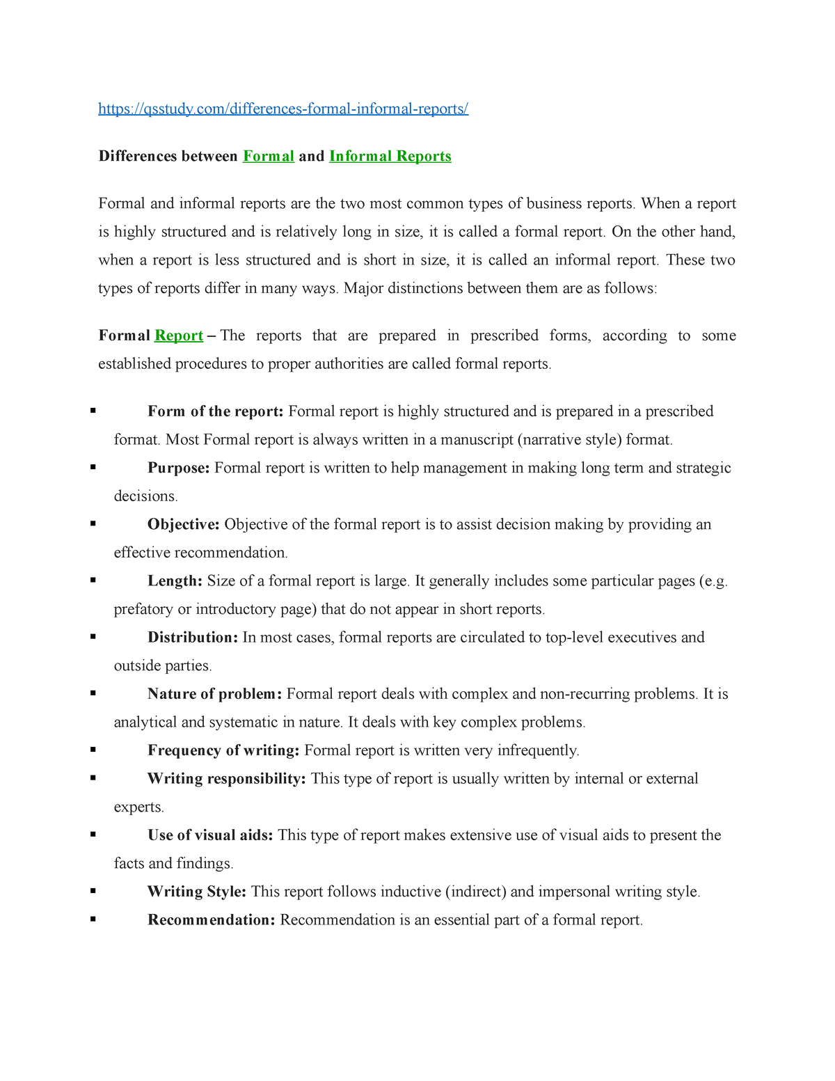 2 Formal And Informal Report Long And Short Report Qsstudy   Thumb 1200 1553 