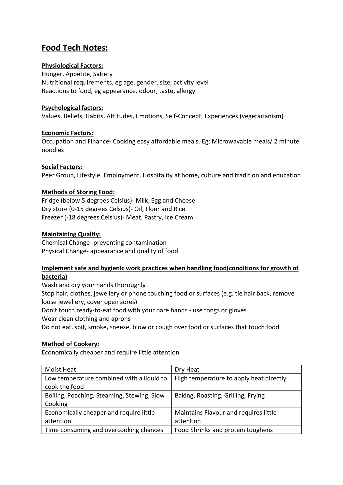 Food Tech Notes - Food Tech Notes: Physiological Factors: Hunger ...