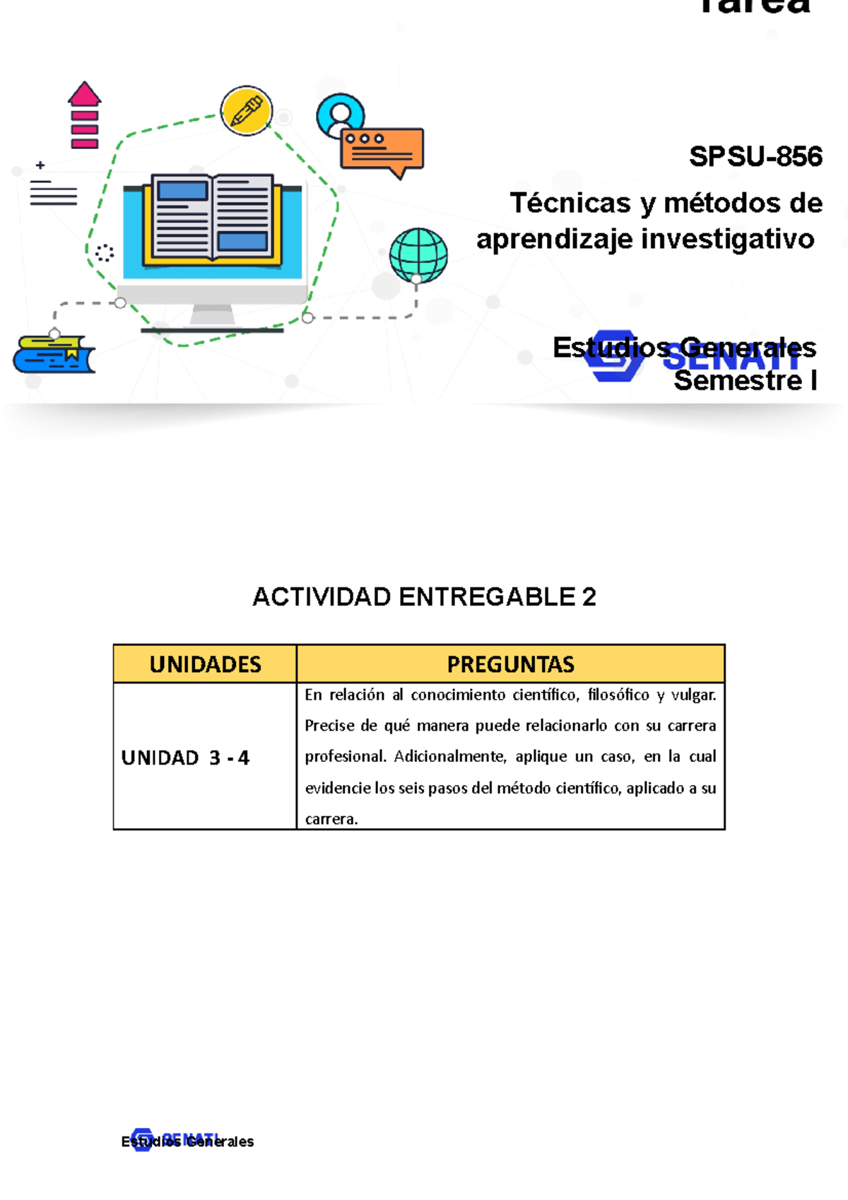 Trabajo - Lecture Notes 1-3-3 - ACTIVIDAD ENTREGABLE 2 UNIDADES ...