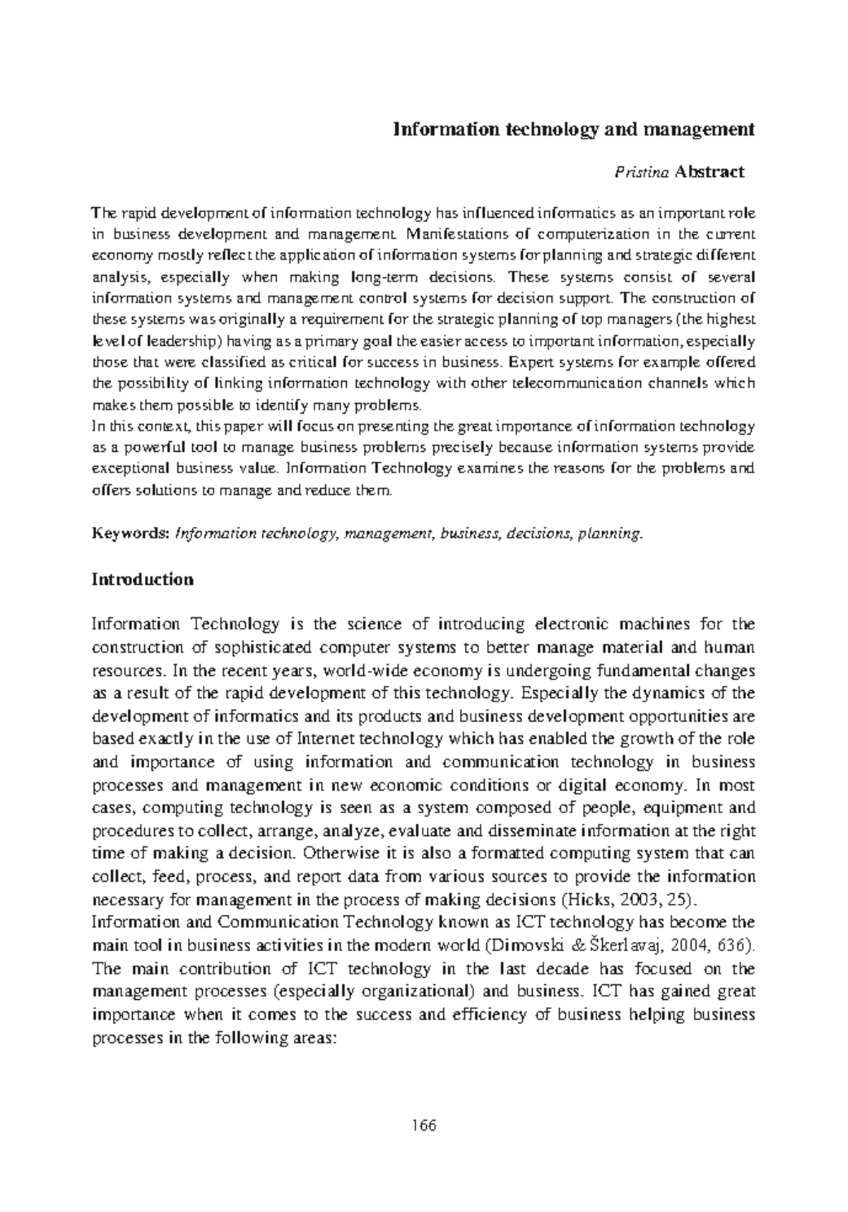 Ajbals 166 171 - Information technology and management - Information ...
