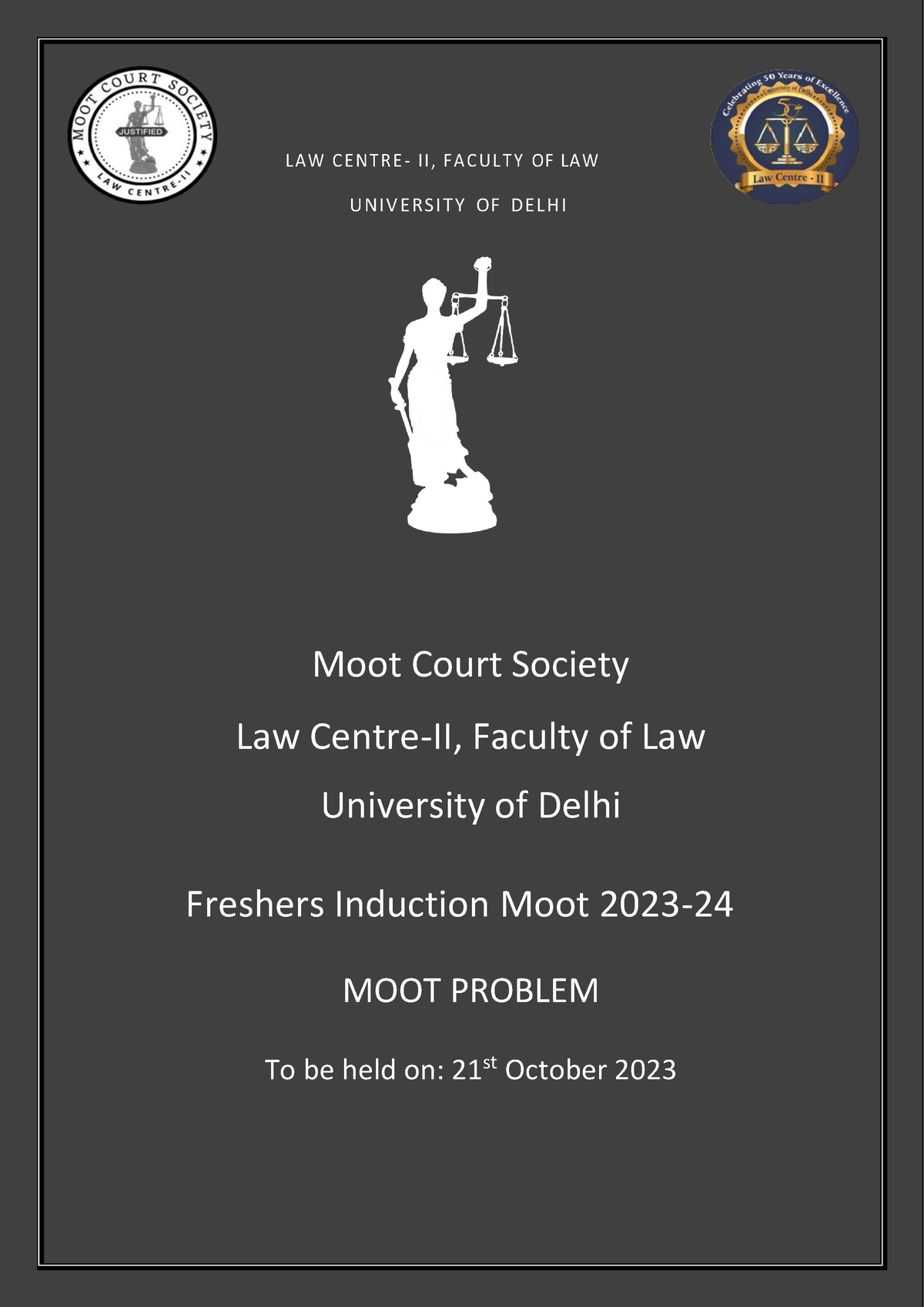 MOOT Problem - LAW C E N T R E - II, FA C UL T Y OF LAW UNIV E RSI T Y ...