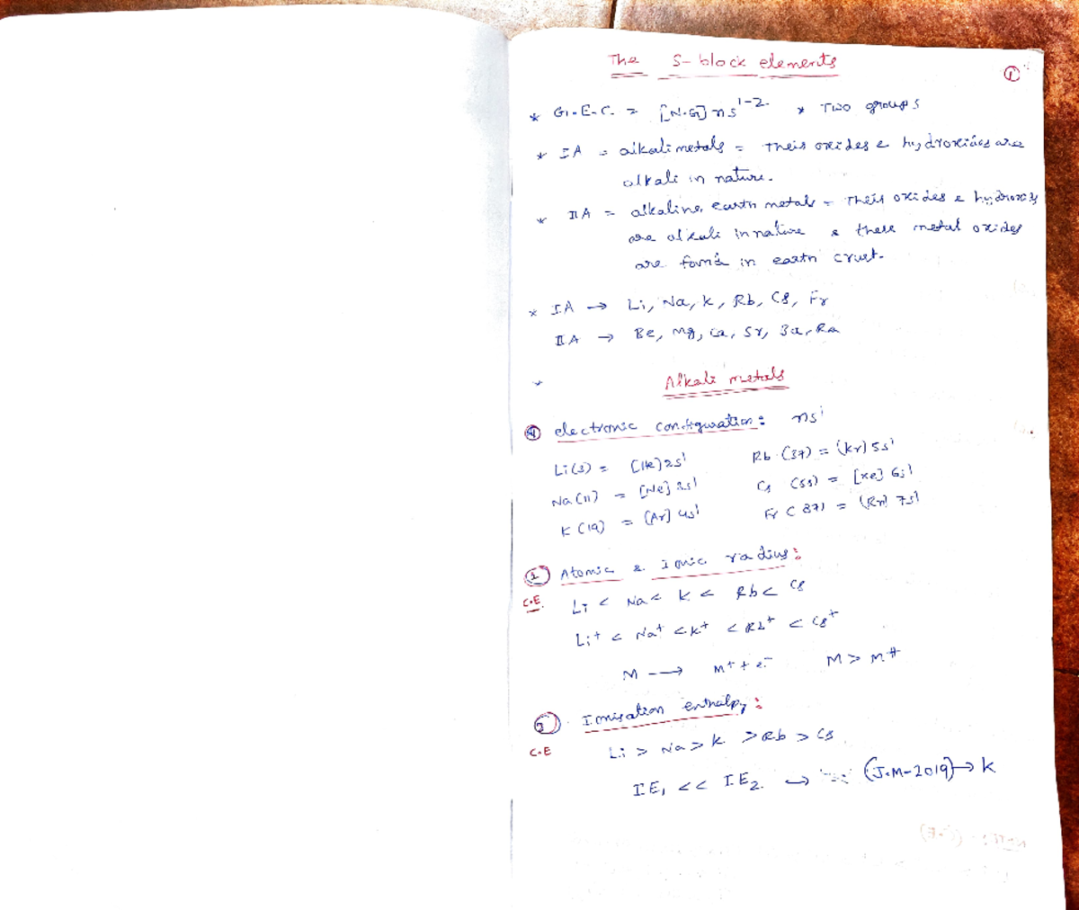 S-block elements notes - The S- blo ck elemerts Gn-E-C- C-Gms Too 1oUPS ...
