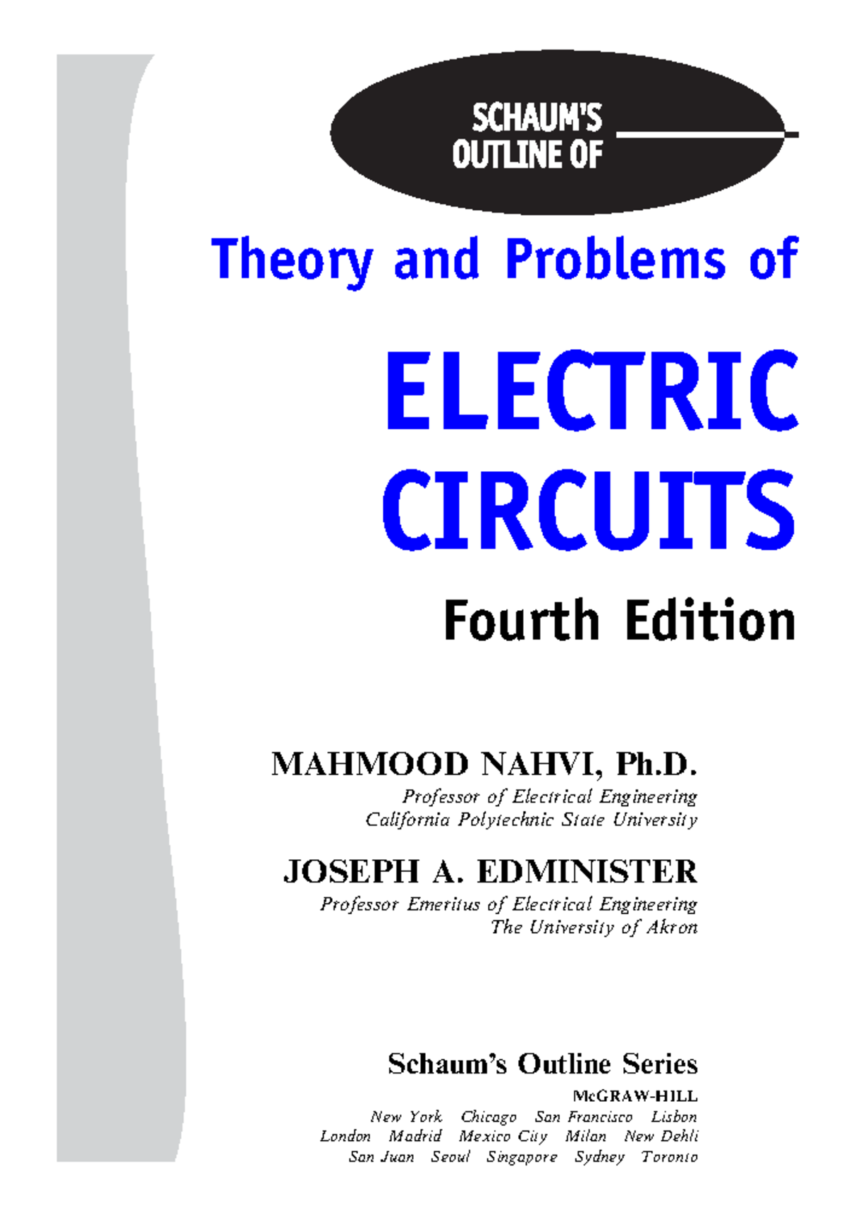 Schaums Outline Of Theory And Problems Of Electric Circuits-3-4 ...