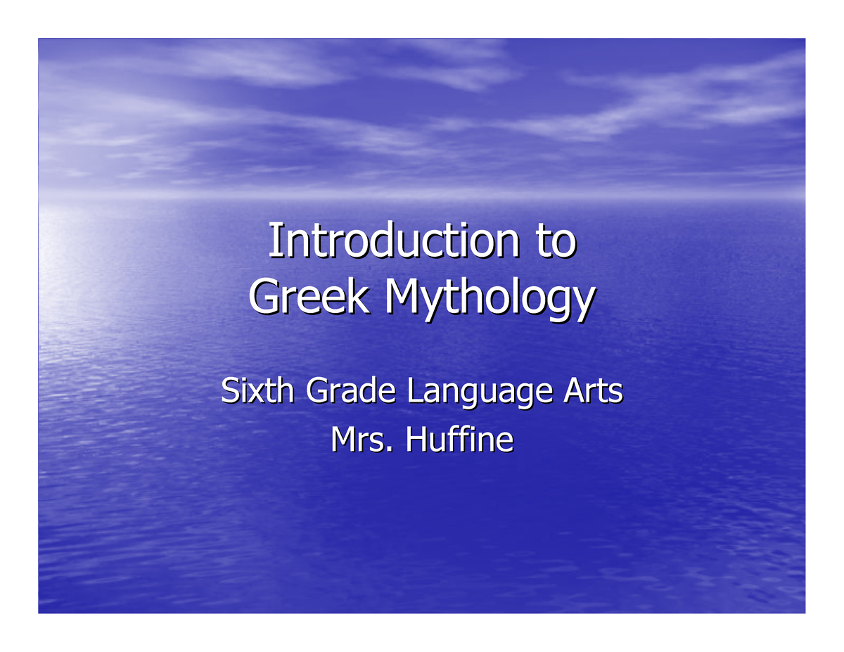 introduction-20to-20greek-20mythology-studocu