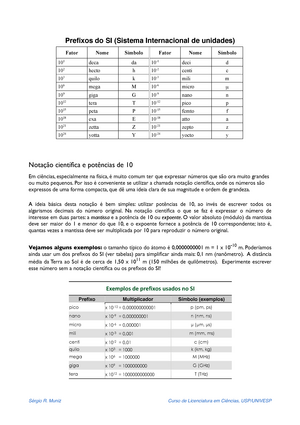 Sistema Internacional e Notação Científica - ppt carregar