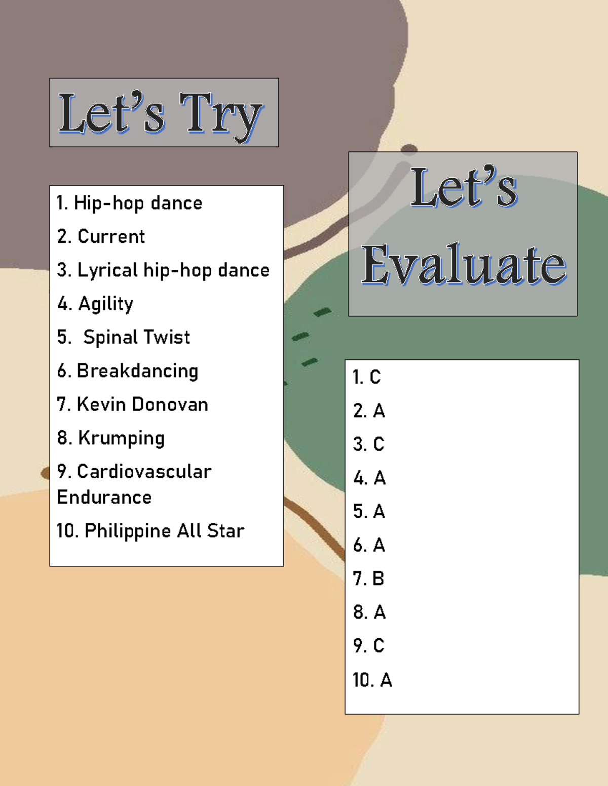 HOPE Answer Module 7 - This is an activity in Physical Education that ...