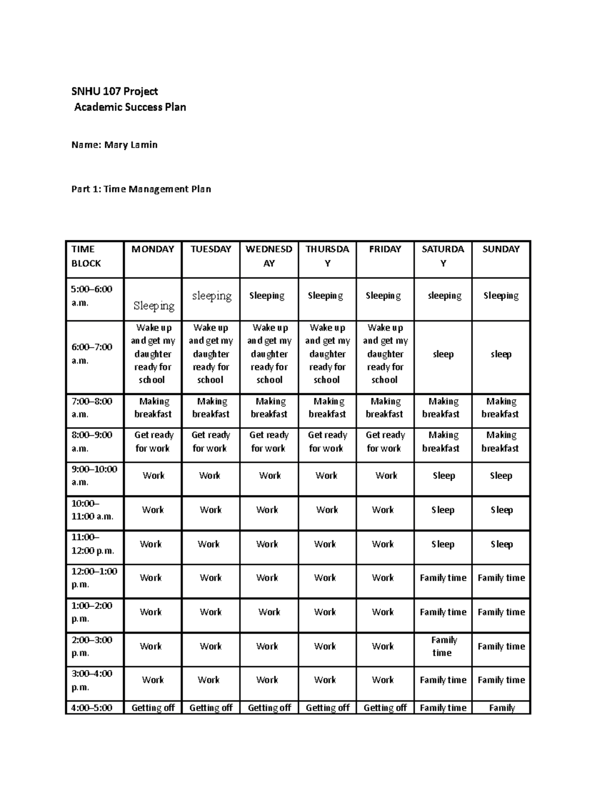 Final project template - renewed - SNHU 107 Project Academic Success ...