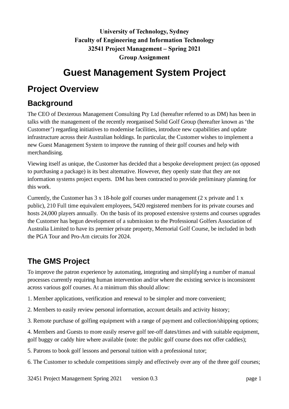 project management research assignment