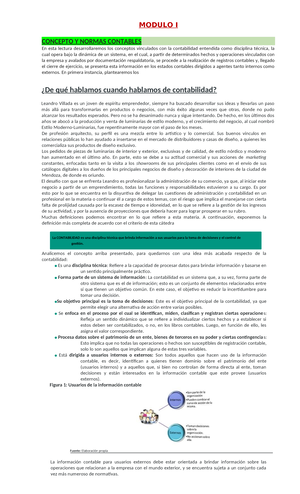 Usuarios de la información contables - Teoría y Práctica Contable - Studocu