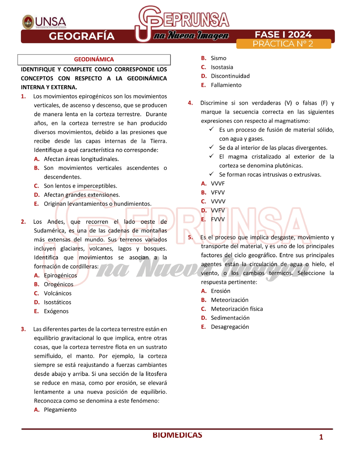 05 (B) - GeografíA PRÁ Ctica 2 - Ceprunsa I FASE 2024 - GS 354 - Studocu