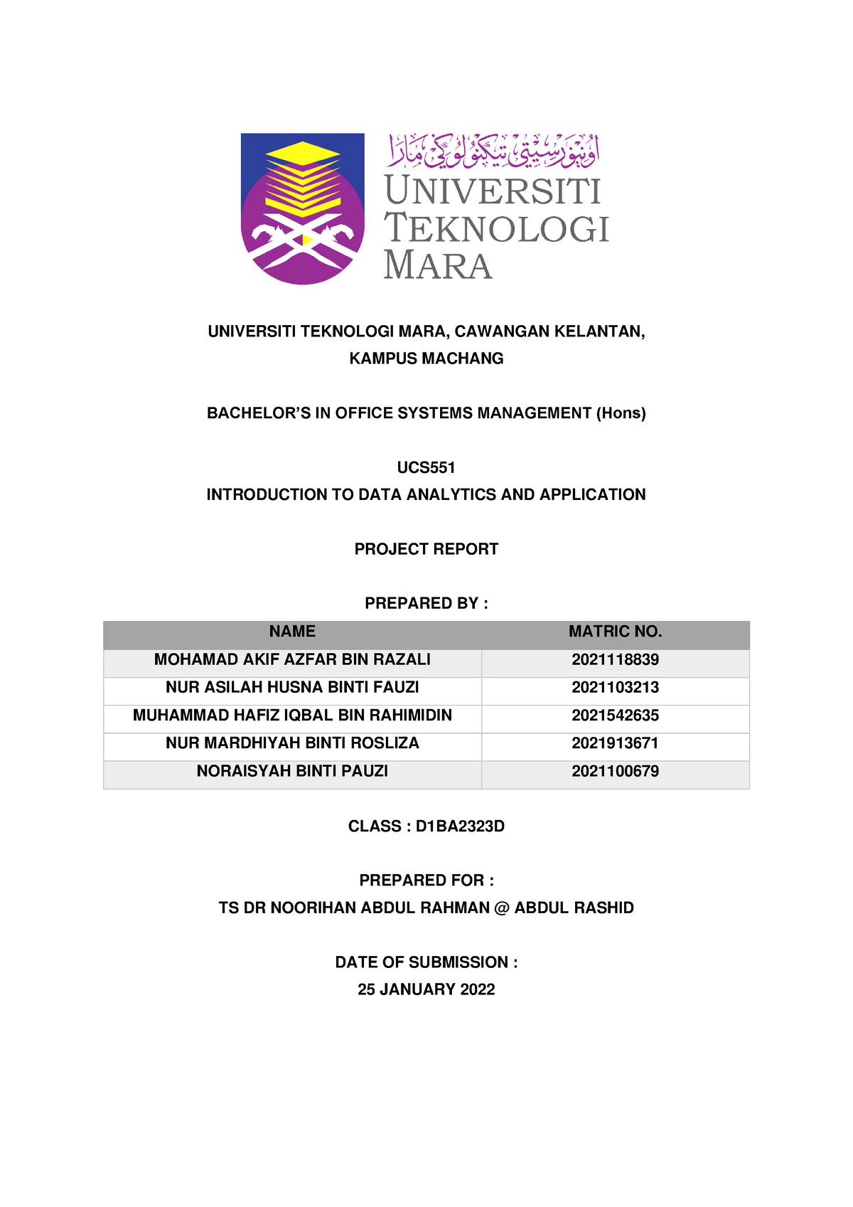 ucs551 group assignment