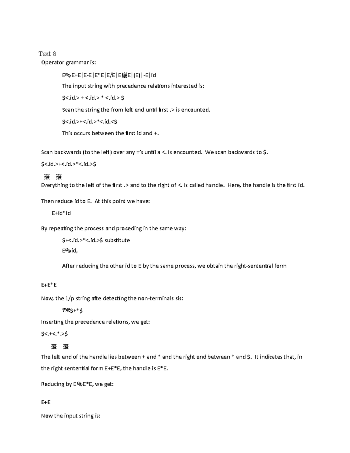 New8 part Automata and Compiler Design full notes - Text 8 Operator ...