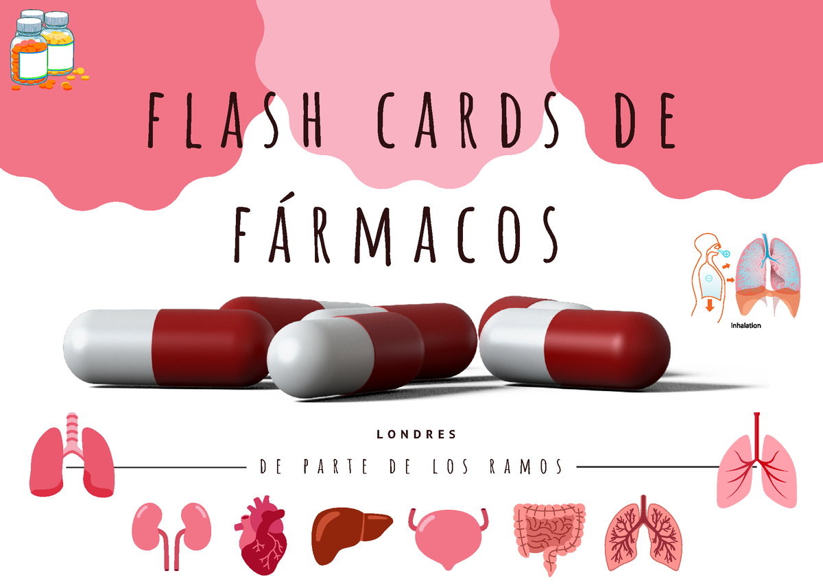 Flash cards de fármacos MED f l a s h c a r d s d e f á r m a c o s d e p a r t e d e l o s r