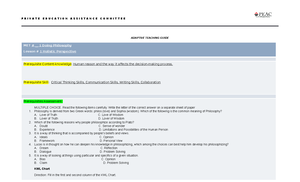 IPHP DLL - Daily Lesson Log For Introduction To The Philosophy Of The ...