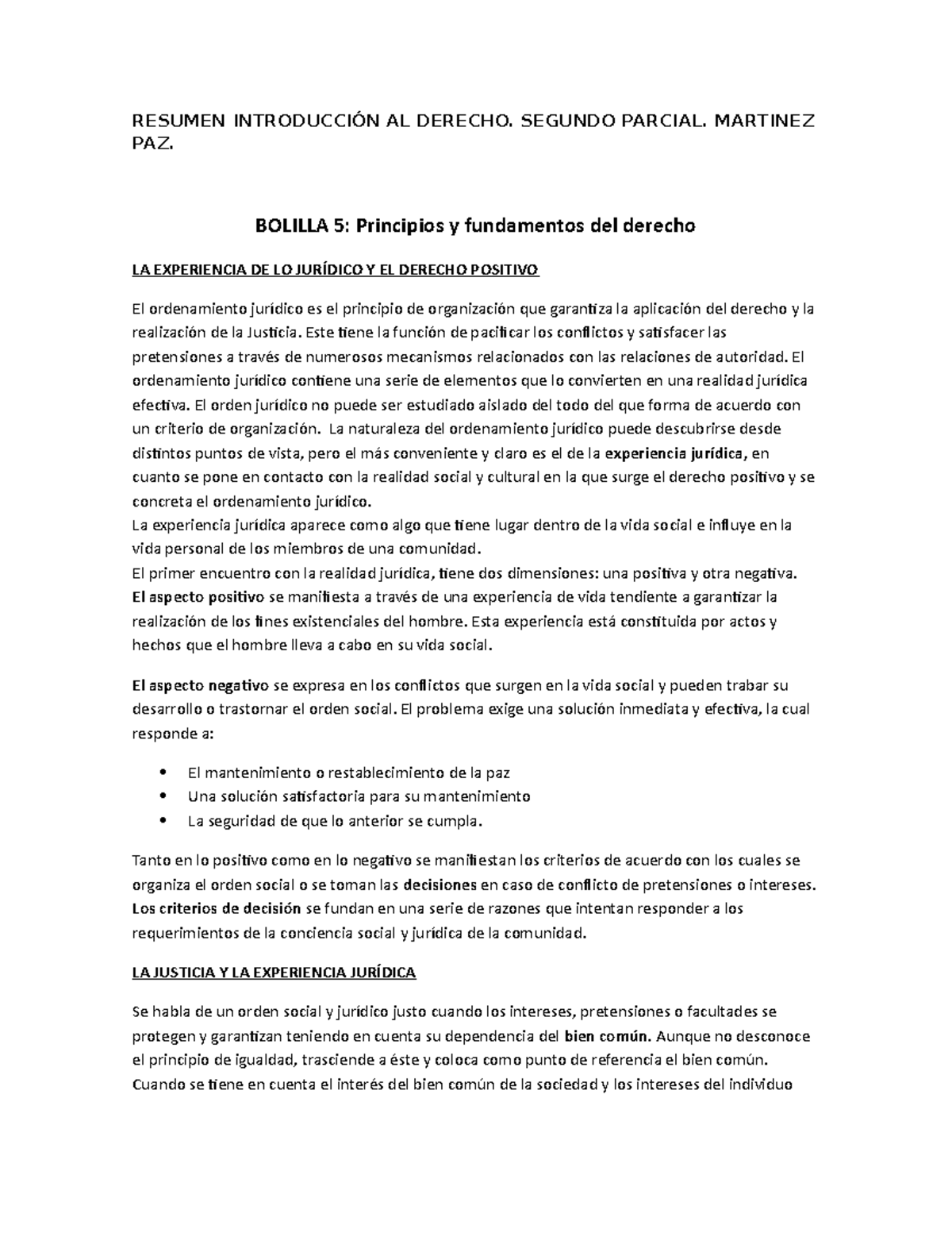 Resumen Introducción AL Derecho 2 - RESUMEN INTRODUCCIÓN AL DERECHO ...