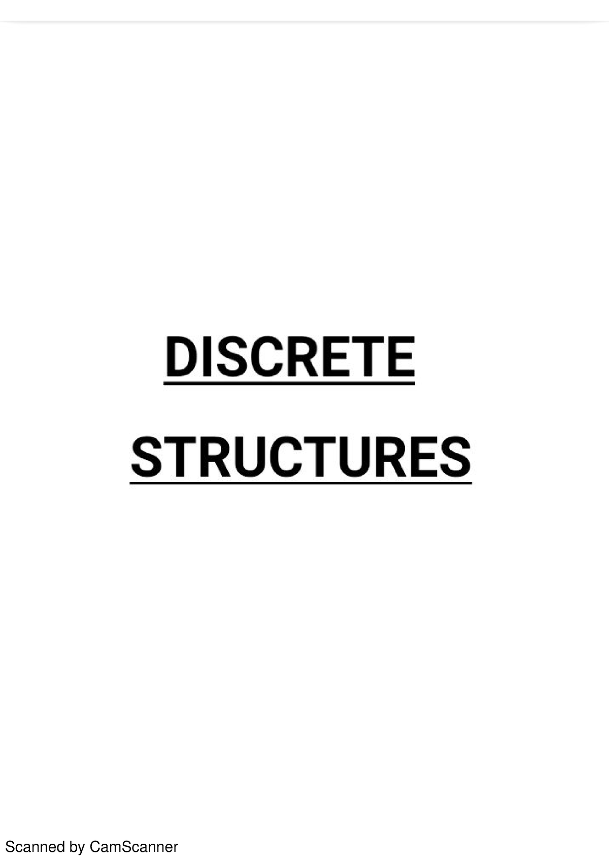 Unit 1 To 5 Discrete Structures Notes - B.Tech CSE (2nd Year) - Studocu