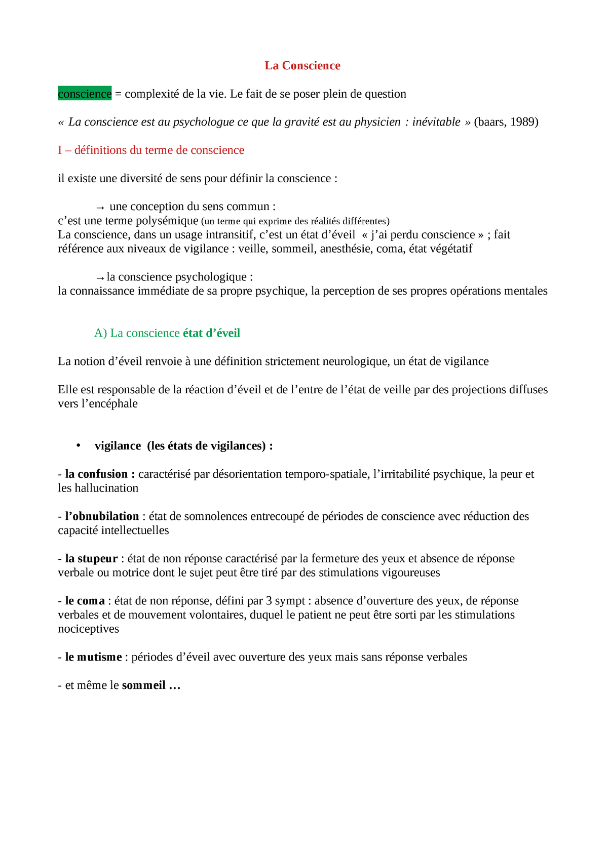 dissertation sur la conscience pdf