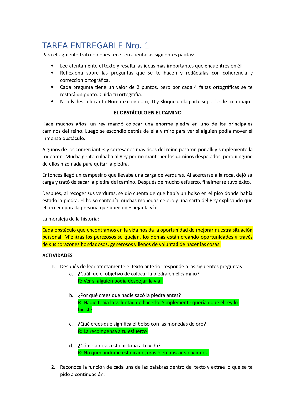 Spsu 855 Entregable 01 Lenguaje Y Comunicacion Tarea Entregable Nro 1 Para El Siguiente 3773