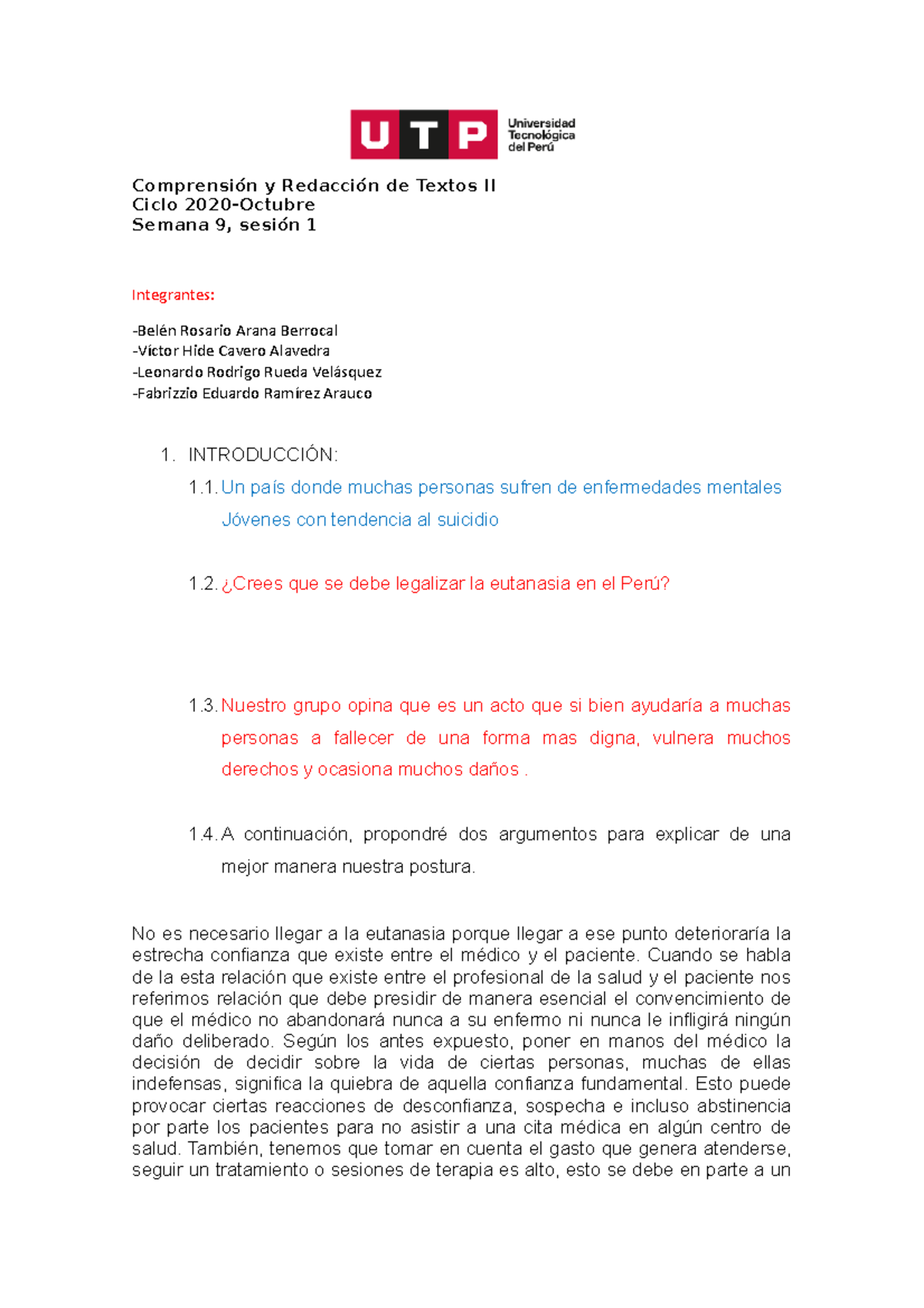 Semana 9 Comprension Comprensión Y Redacción De Textos Ii Ciclo 2020 Octubre Semana 9 Sesión 4579