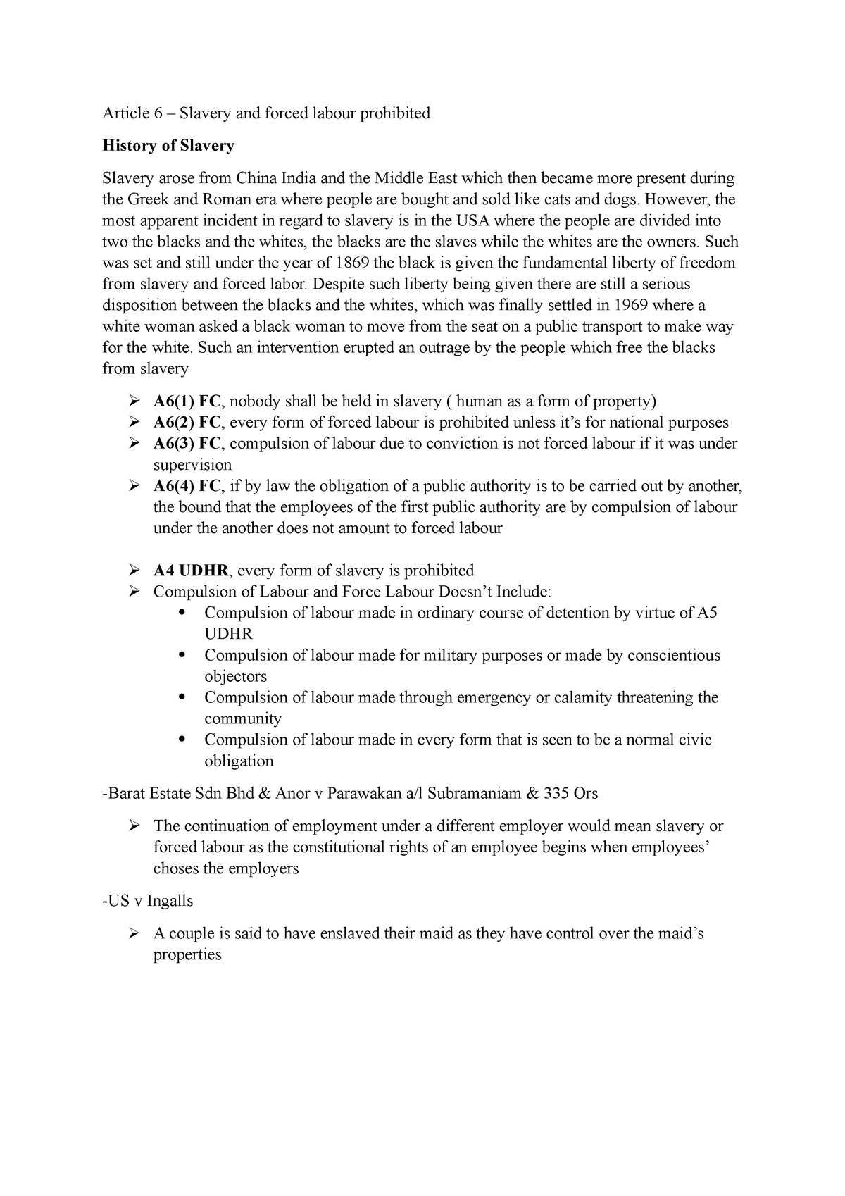 article 6 essay