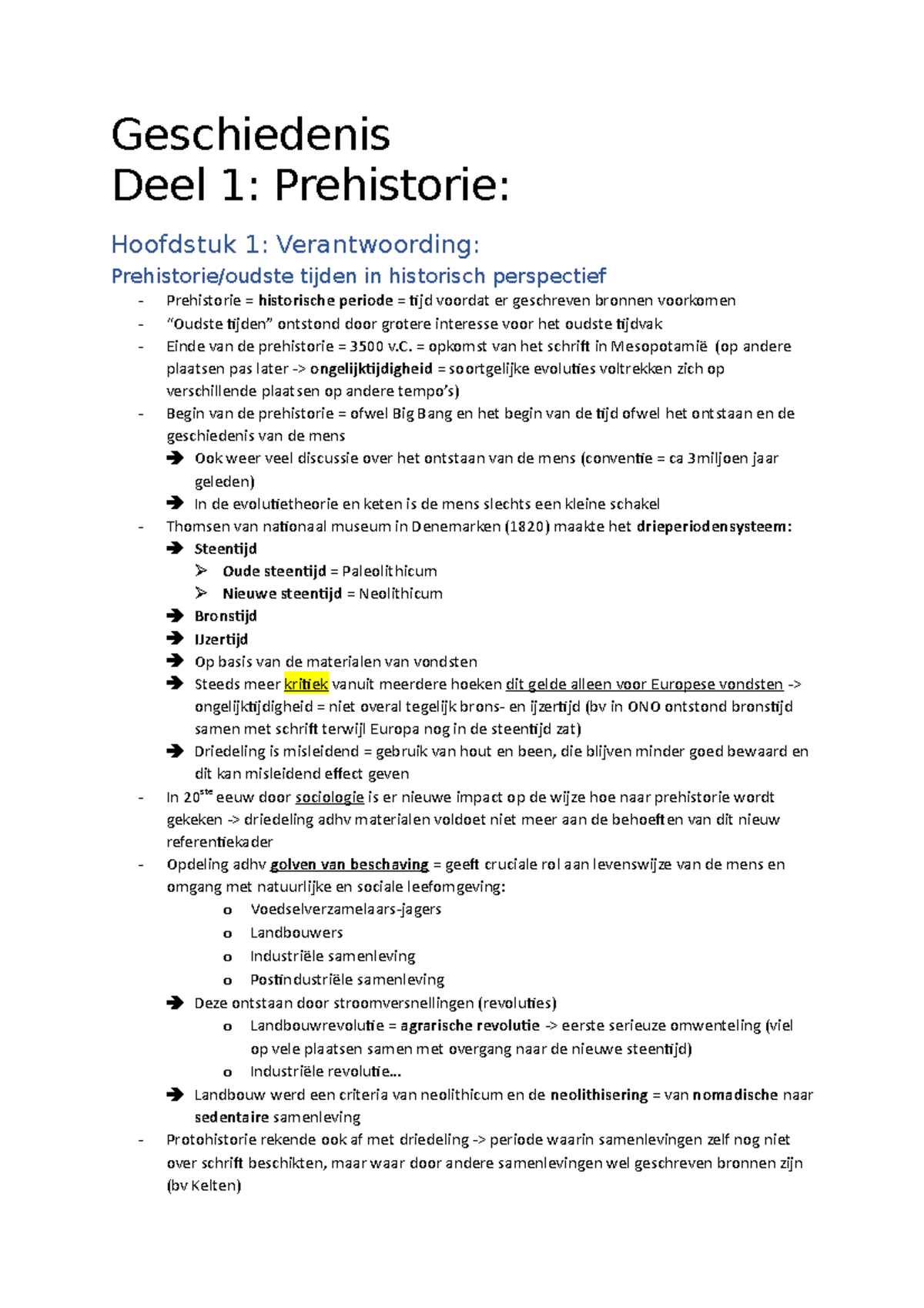 Samenvatting Geschiedenis Syllabus VS1 - Geschiedenis Deel 1 ...