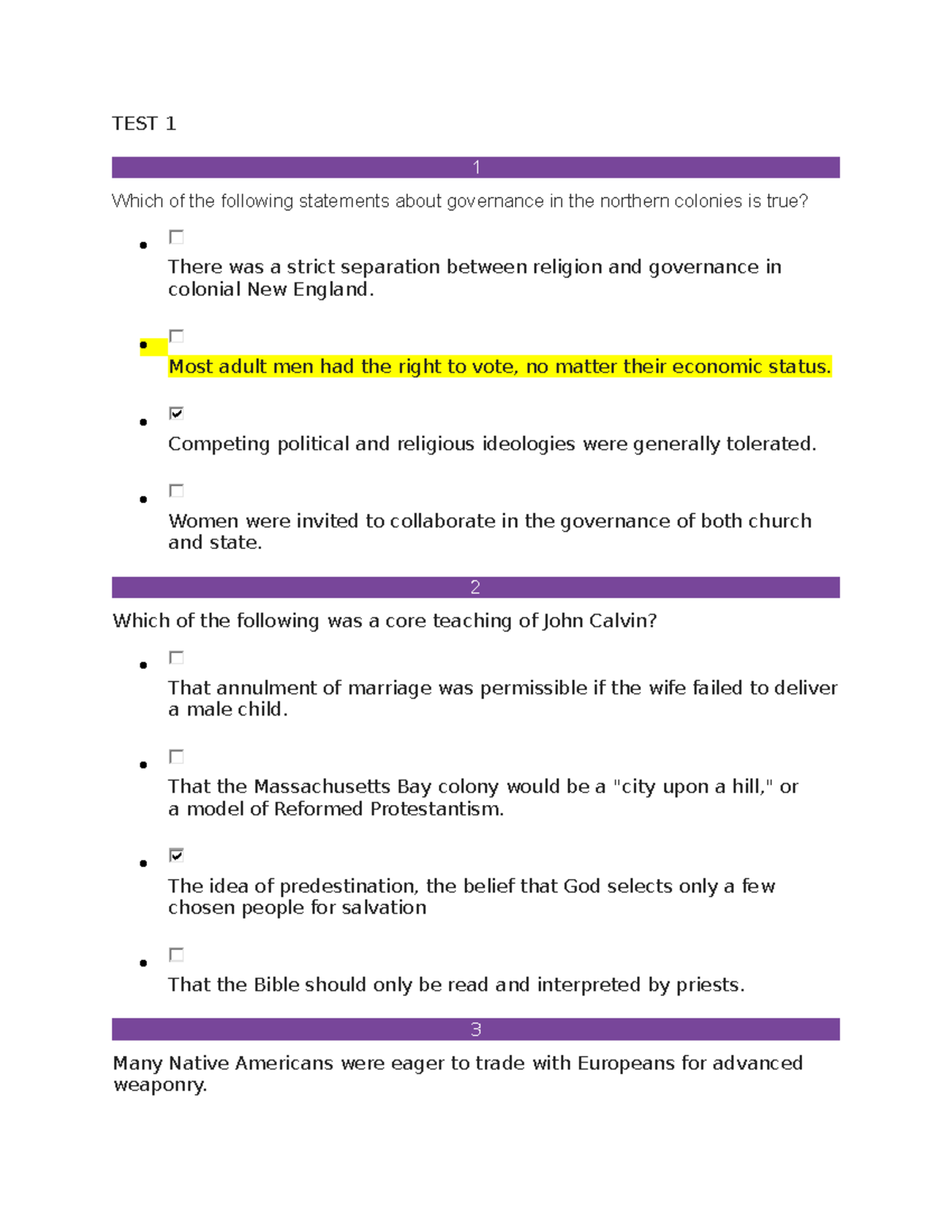 assignment 13. test history of governments