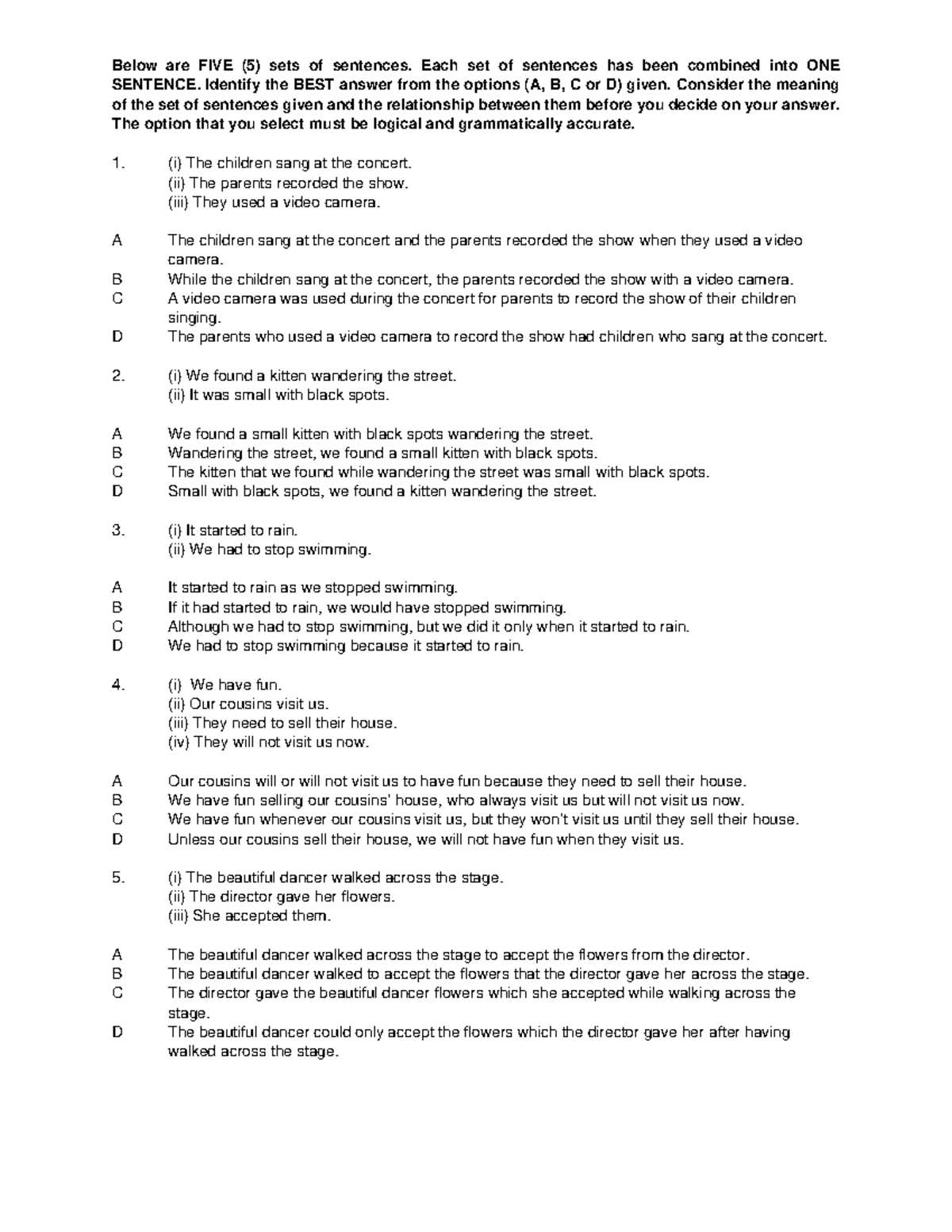 sentence-combination-fy7i-english-utm-studocu