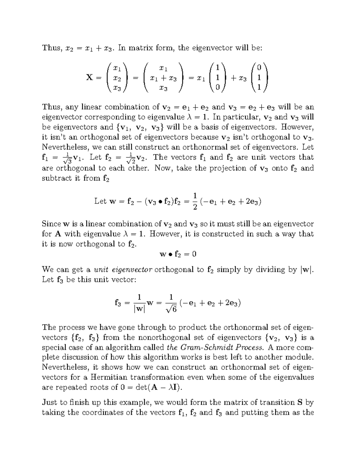 Hilbert Space 20 Mathematical background pages for PS405. taught by