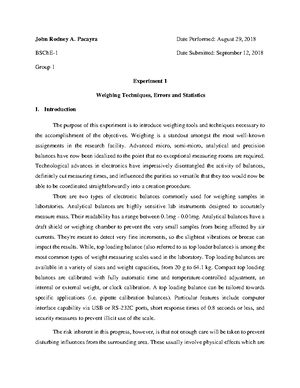 Lab report example chemistry pdf picture