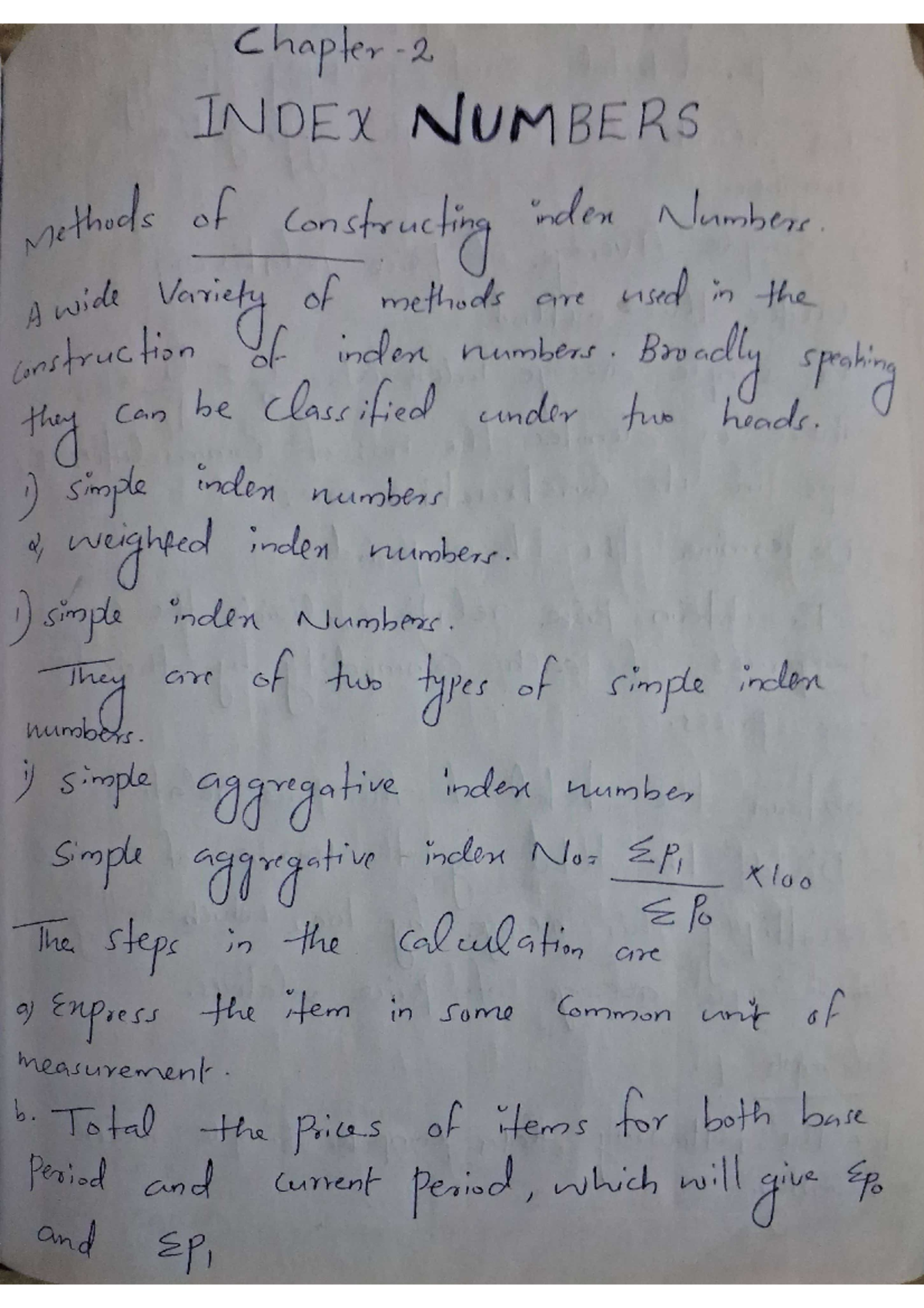 Doc Scanner 30-Dec-2023 9-41 pm - Chapter INDEX NUMBERS Methods of ...