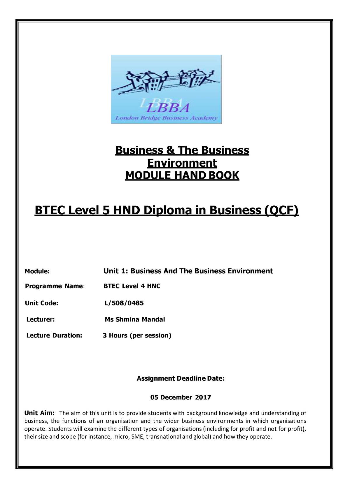 Business And The Business Environment - Business & The Business ...