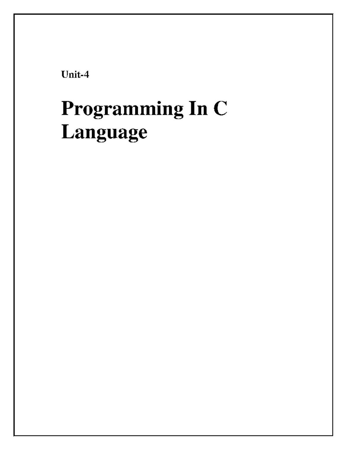 programming-in-c-language-unit-4-unit-programming-in-c-language