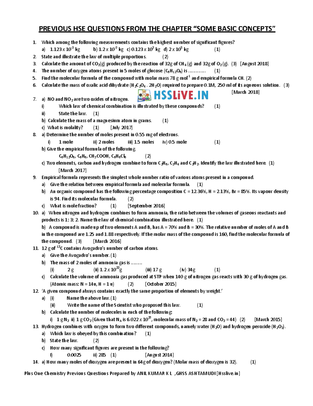 hsslive-xi-chemistry-qb-ch-1-some-basic-concepts-plus-one-chemistry