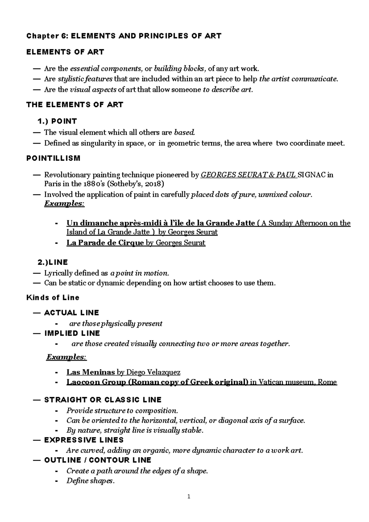 Chapter-6 - Summary BS Accountancy - Chapter 6: ELEMENTS AND PRINCIPLES ...