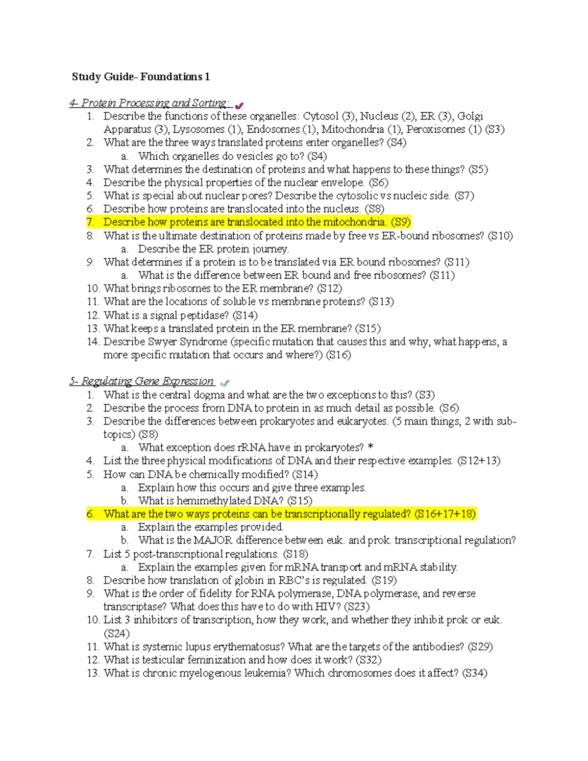 Study Guide Foundations 1 Week 1 - Study Guide- Foundations 1 4 ...