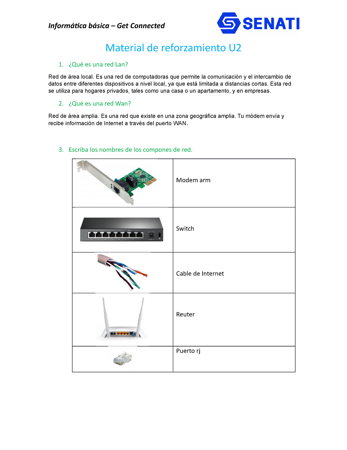 SINU-151 Unidad 02 Material Reforzamiento - Informática Básica – Get ...