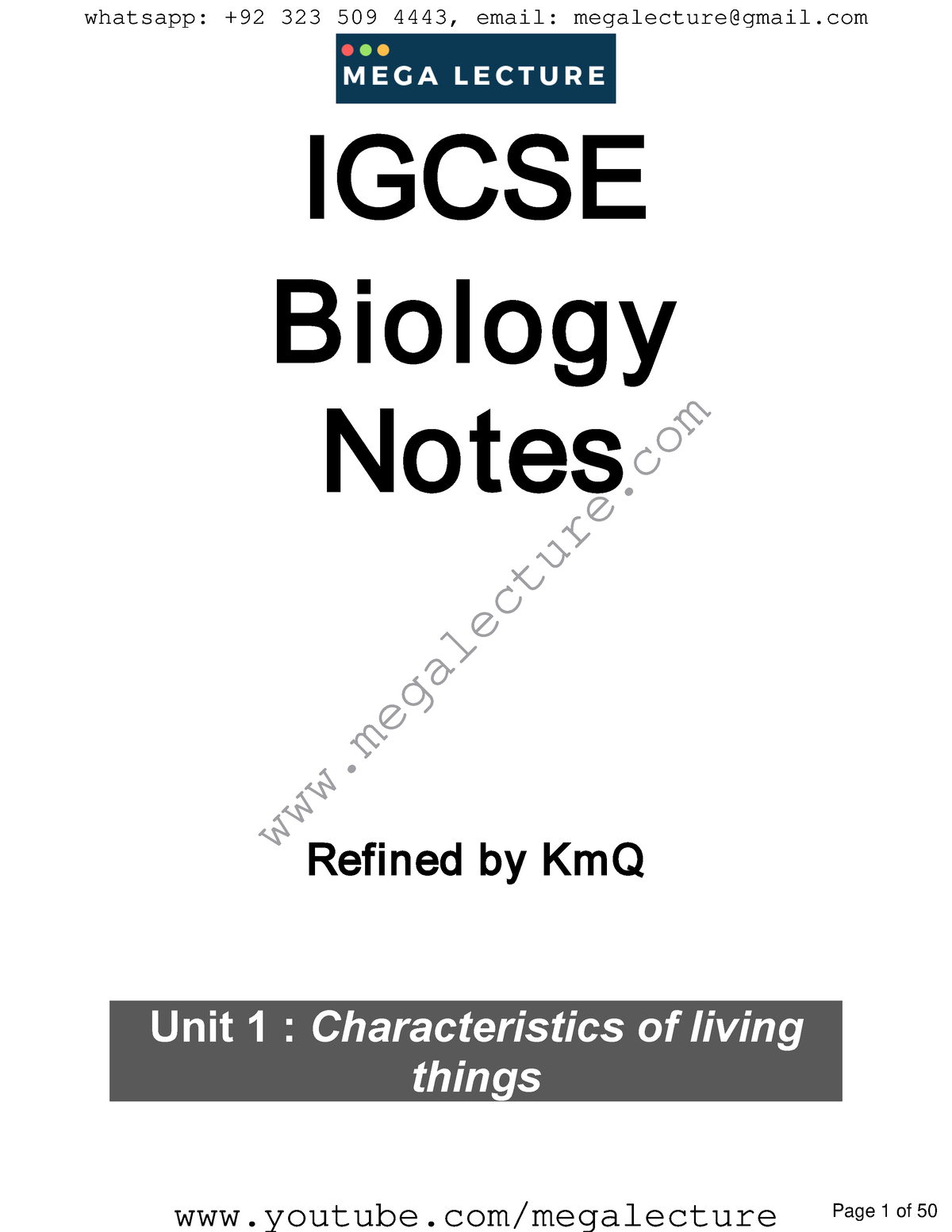 Igcse-Biology-Notes - Nznznnxn - IGCSE Biology Notes Refined By KmQ ...