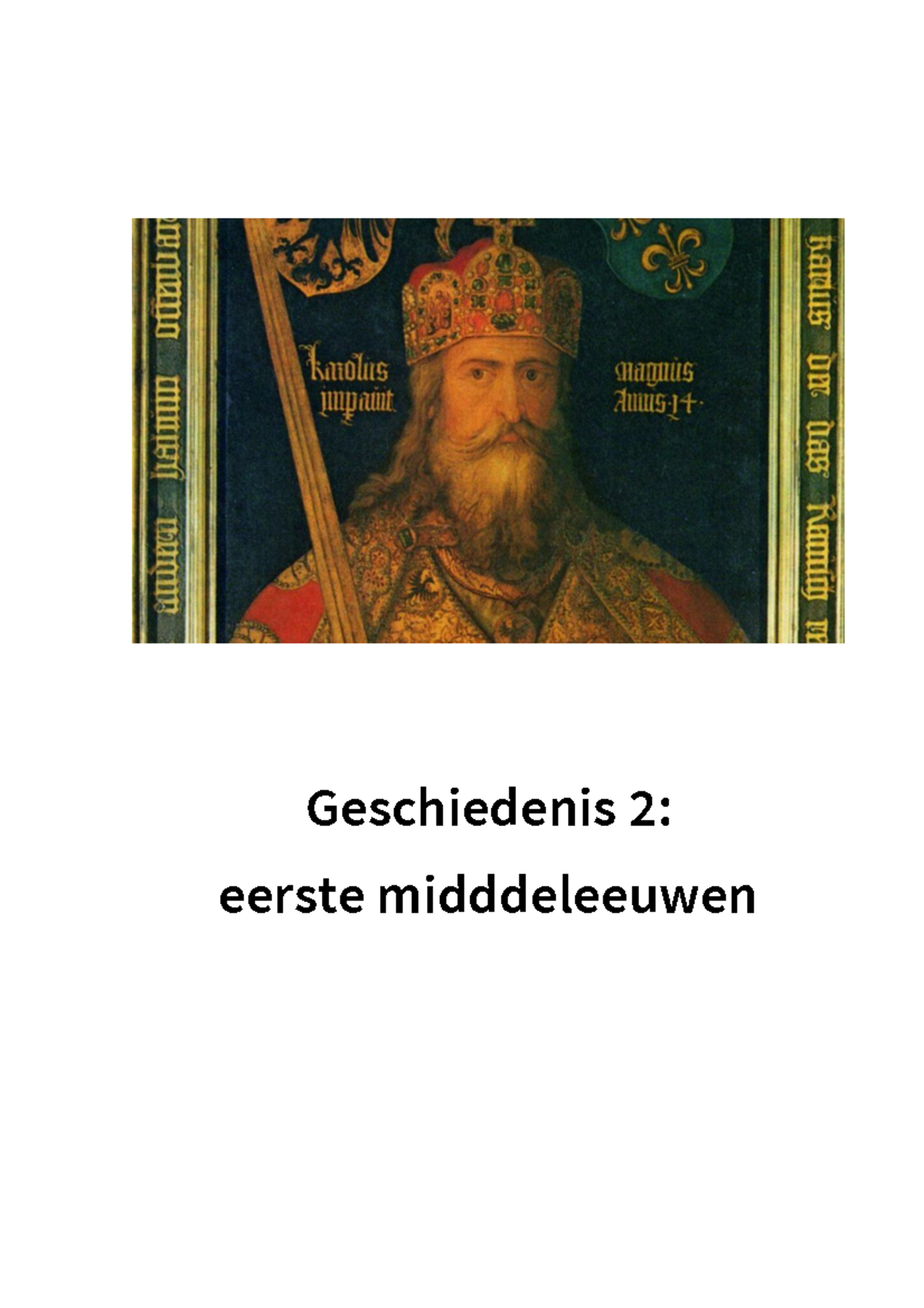 Geschiedenis 2 eerste middeleeuwen syllabus 20222023 Geschiedenis