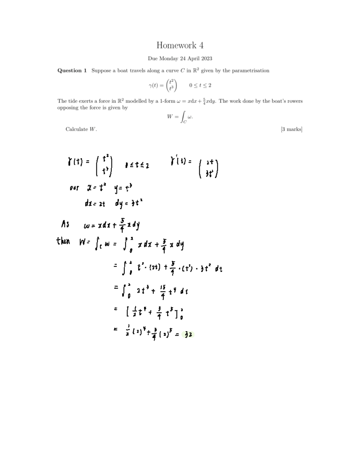 Homework 4 - 1H 别 以 十三 2 our it y 3 As a gig 以 ####### 㑎 d zt dy 3t ...