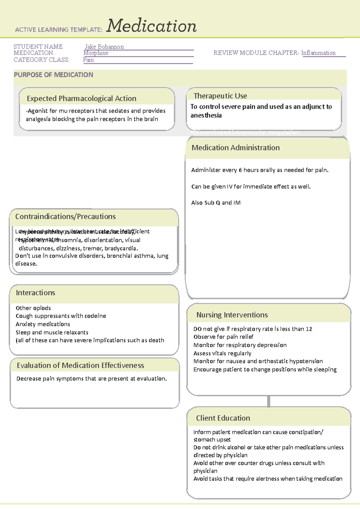 Template 2 ATI Pharmacology Practice Test A Expected