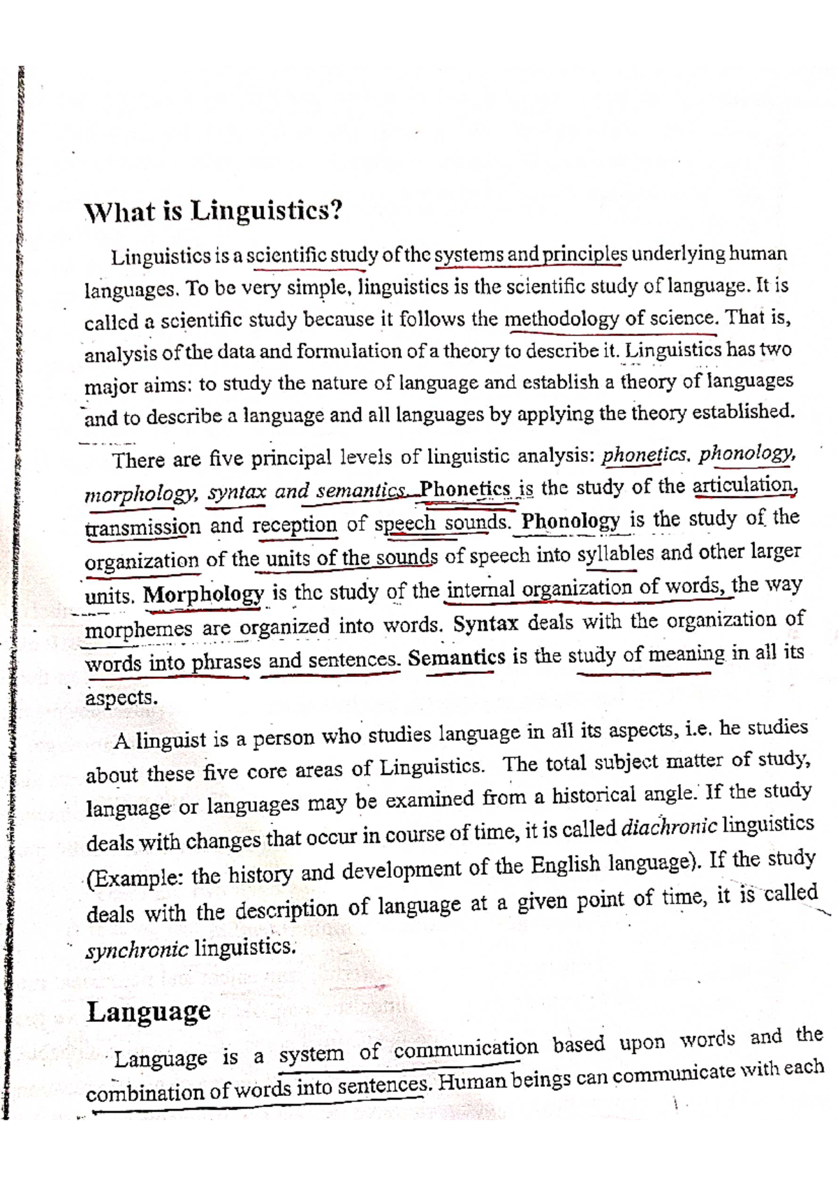 Lingustics Mod1 Linguistics Notes Sure Qns B A English Language And Lingustics Mod1 Linguistics Notes Sure Qns B A English Language And