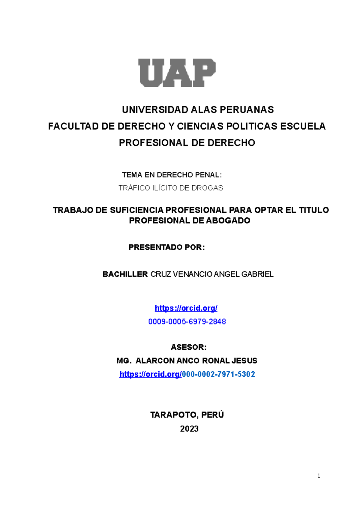 TSP TID UAP Angel 2023 terminado UNIVERSIDAD ALAS PERUANAS