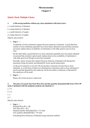 Microeconomics CH-7 - Solutions - Microeconomics Chapter 7 Melissa Buys ...