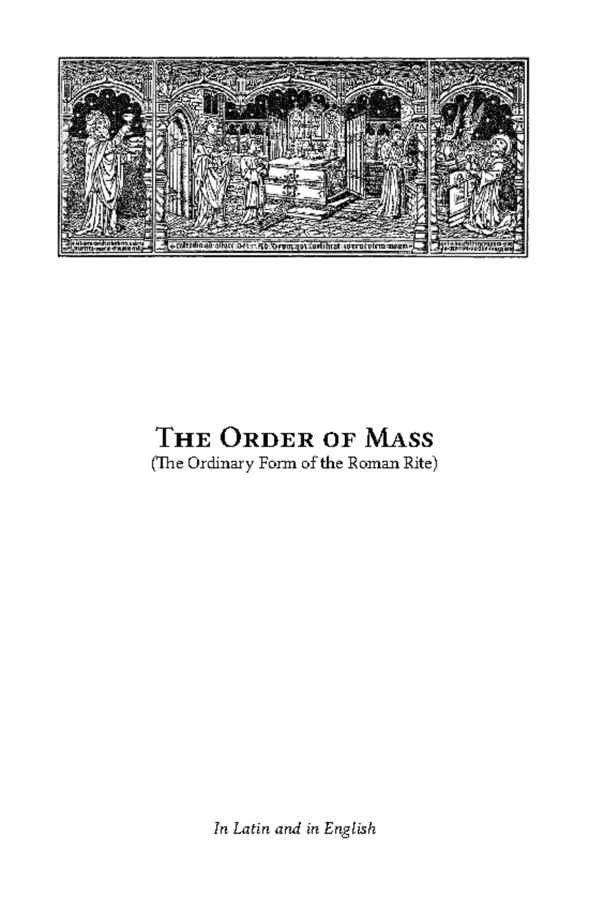 Ordinary form order of mass draft 3 - The Order of Mass (The Ordinary ...