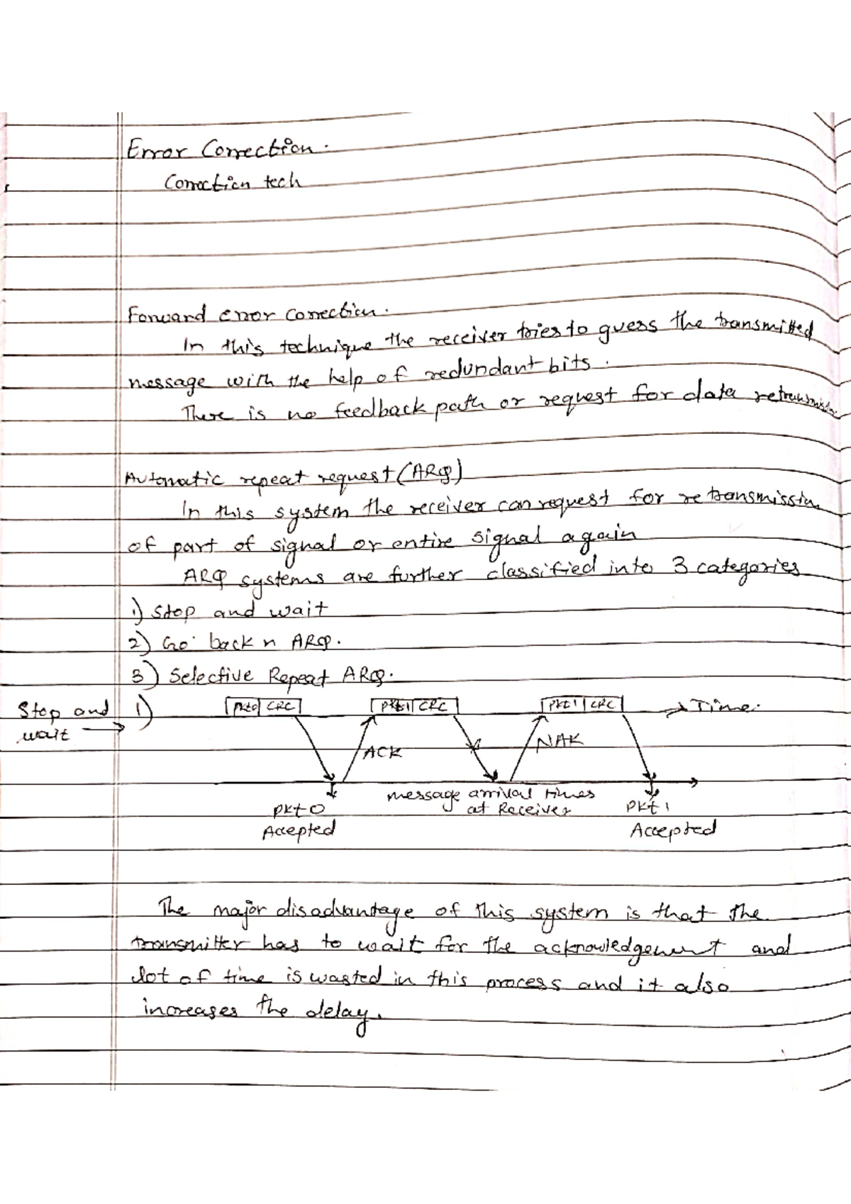 Dcomnotes - dcom subject notes - Error Correction Correction tech ...