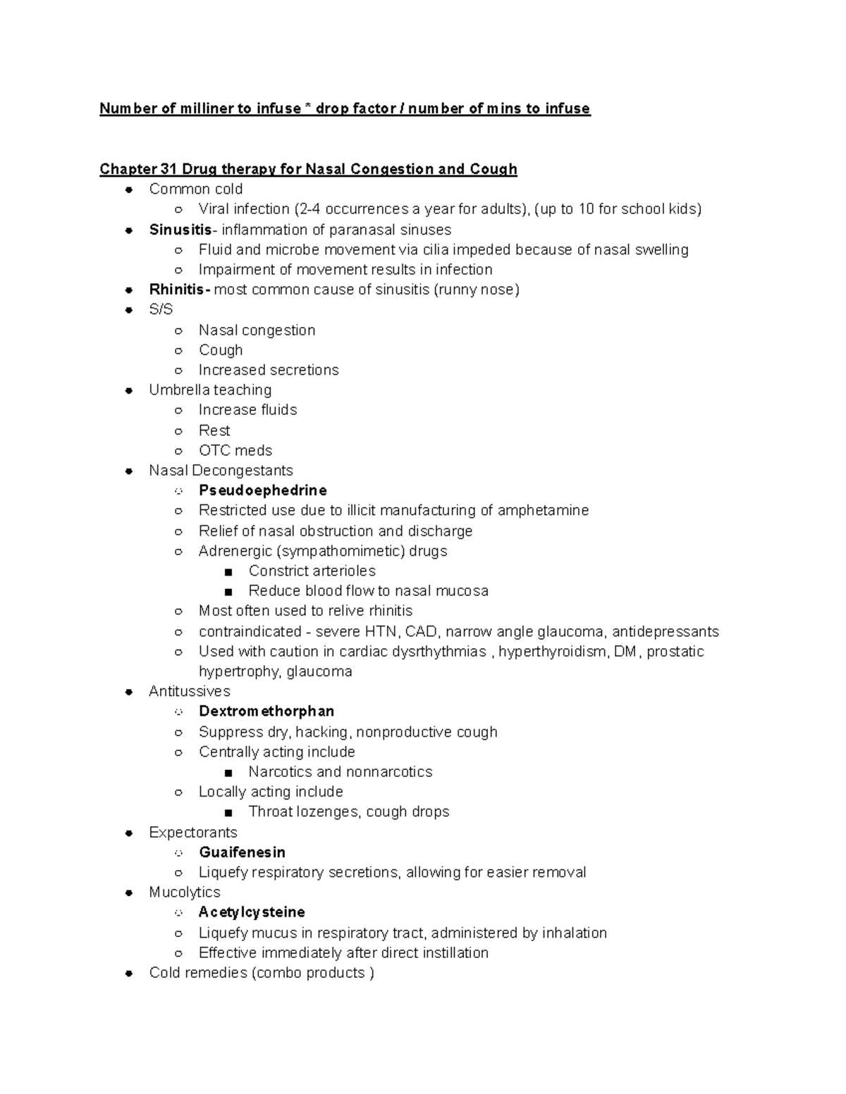 115-final-study-guide-number-of-milliner-to-infuse-drop-factor