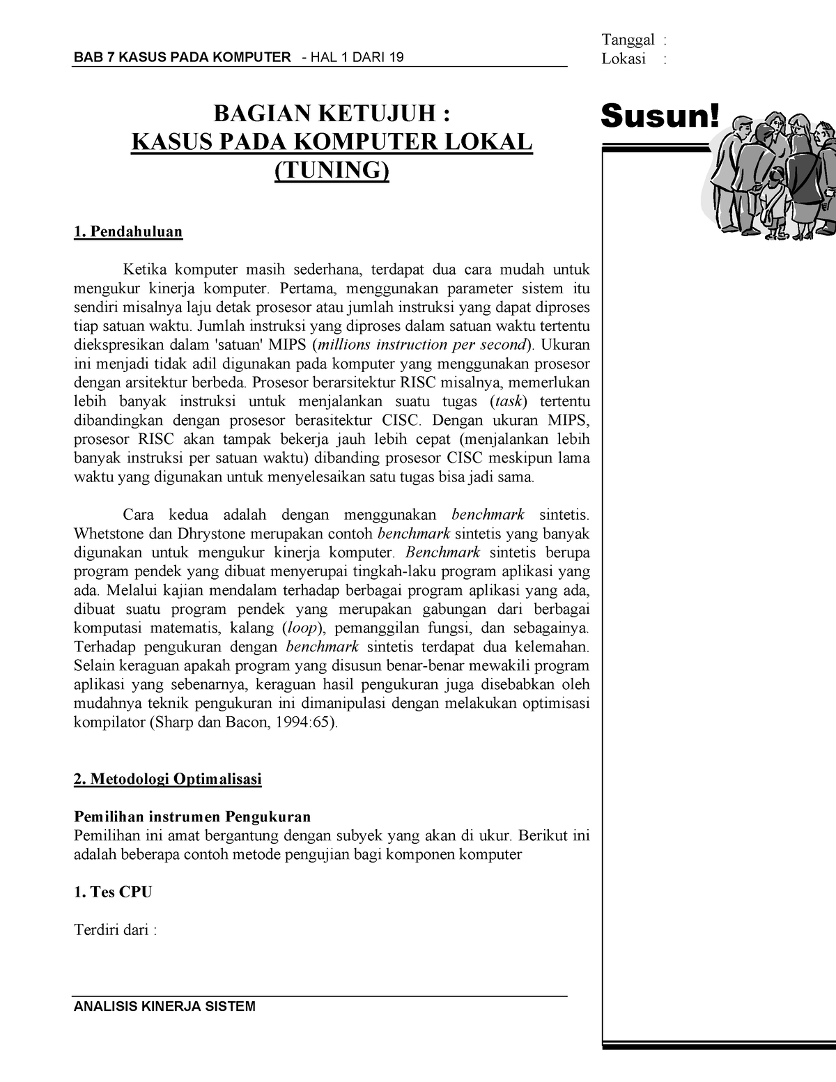 BAB 7 - Kasus Pada Komputer Lokal - BAB 7 KASUS PADA KOMPUTER - HAL 1 ...