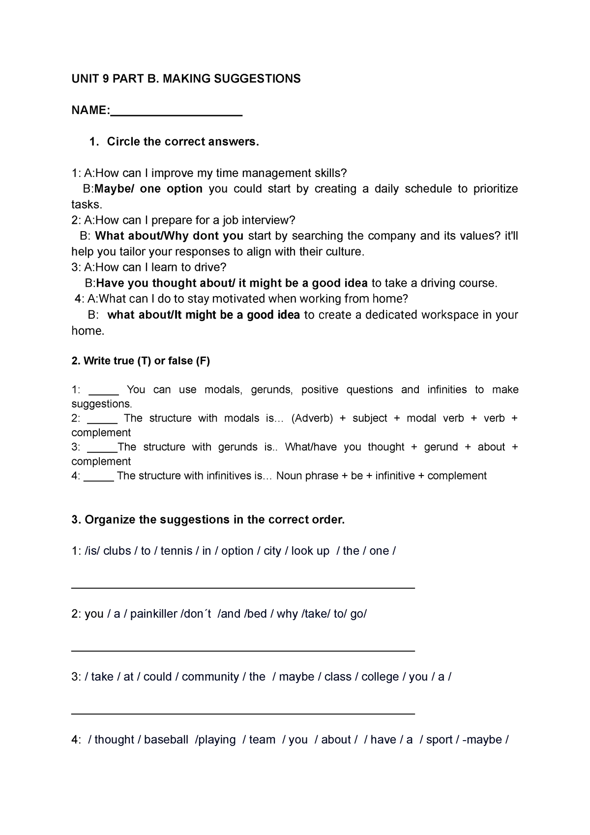 EXAM UNIT 9B - Exam Unit 9 Part B Cambridge Green Book - UNIT 9 PART B ...