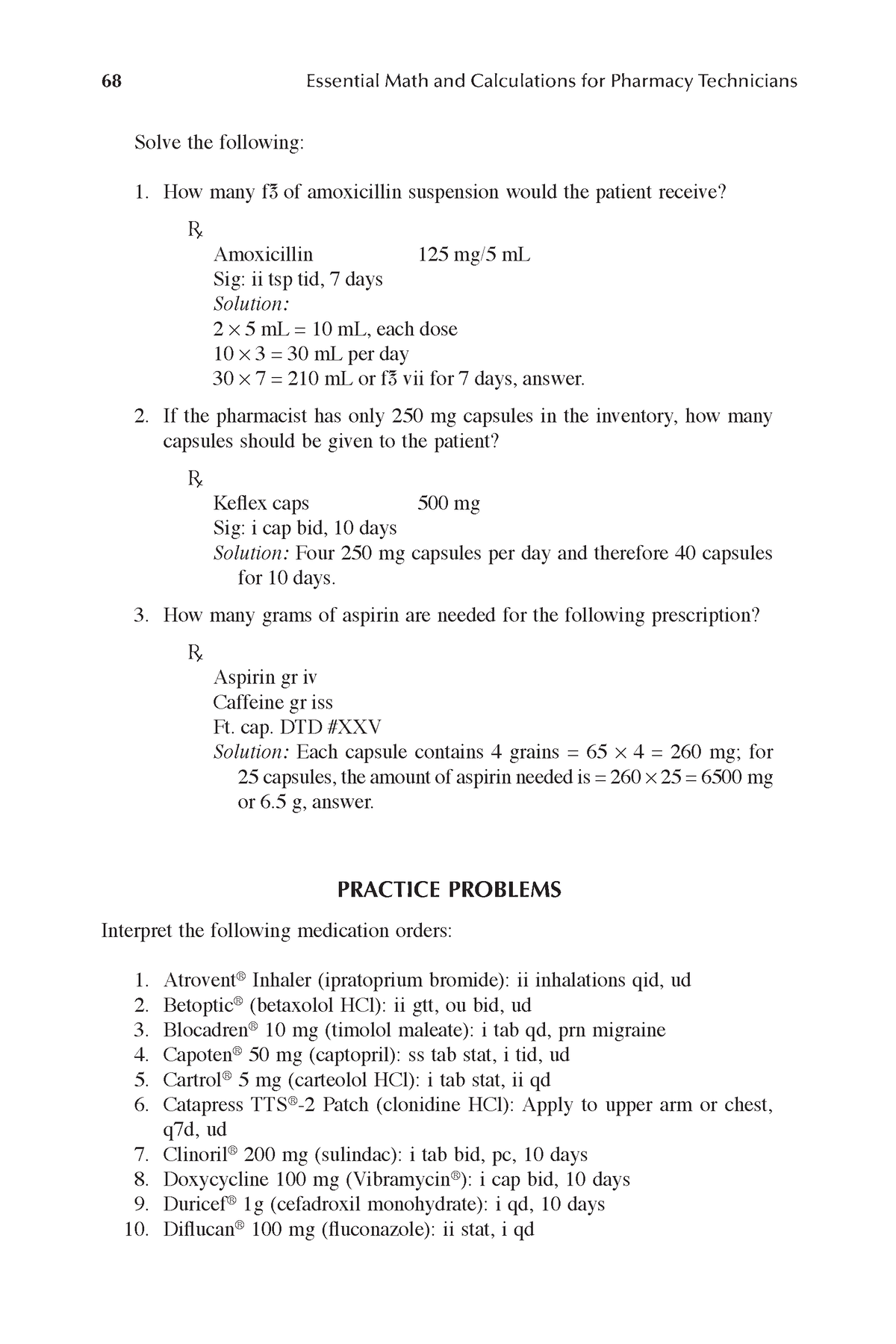 Essential Math and Calculations for Pharmacy Technicians-9 - 68 ...